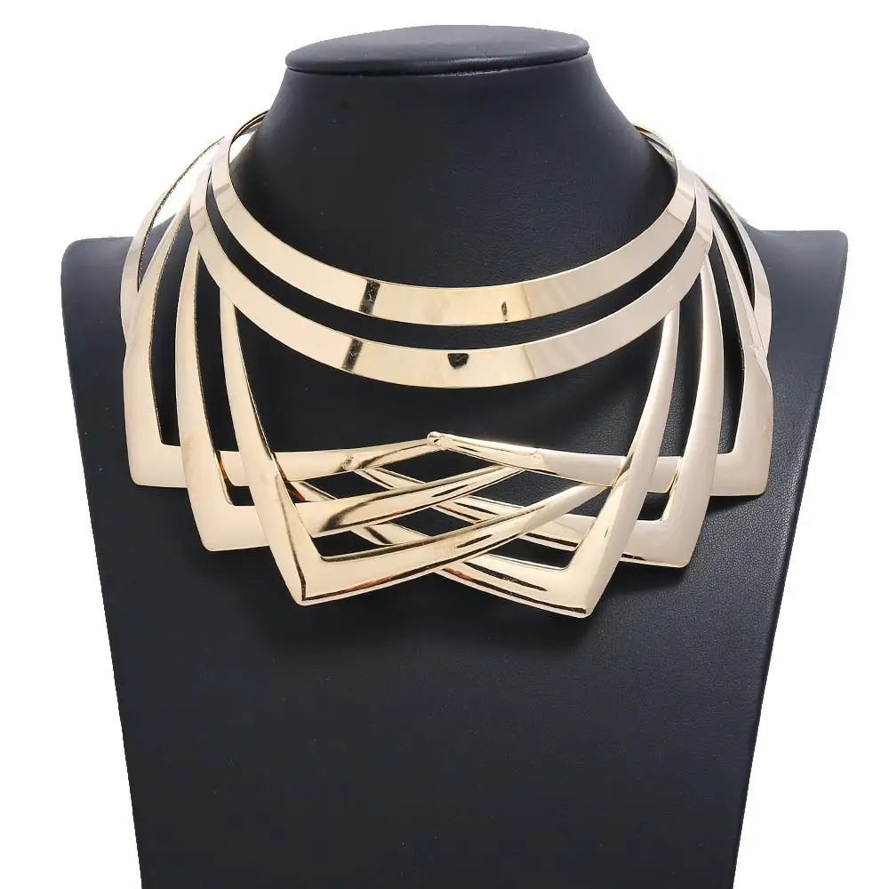 collier femme maxi necklace collares statement chunky choker statement brand Luxury gold color jewelry women fashion free gift