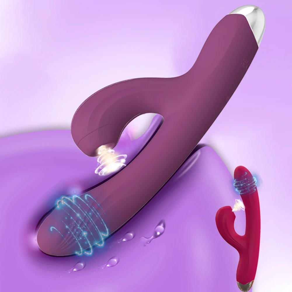 Powerful Clitoral Sucking Vibrator 2-in-1 G-Spot Stimulator 10 Modes Sucker Vacuum Massager Female Masturbator Adult Supplies