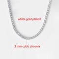 Simple Iced Out Tennis CZ Choker Necklace for Women Men Crystal Short Chain on Neck Hip Hop Trend Accessories Jewelry OHN016