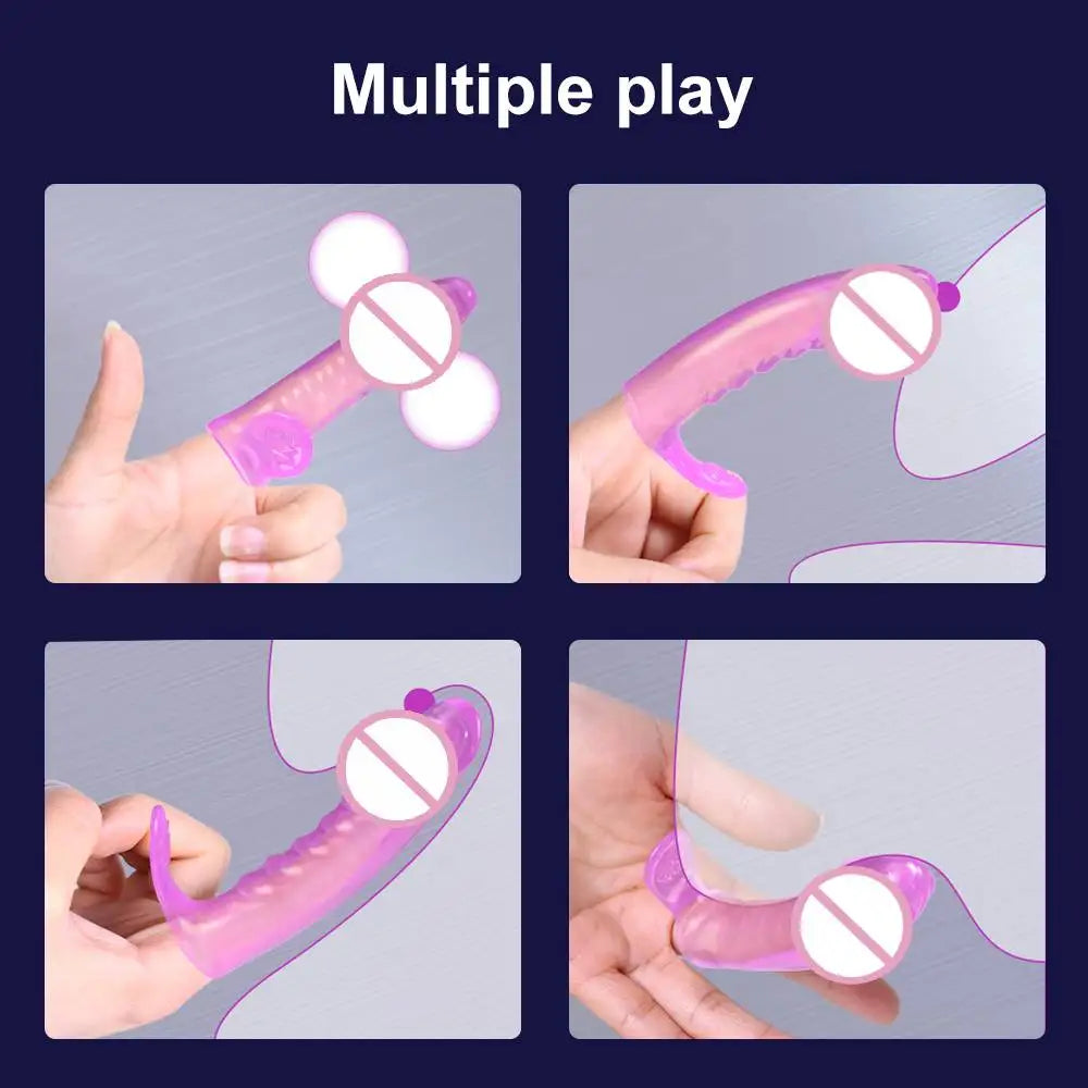 Sex Toys For Women Men Adult Erotic BDSM G Spot Vagina Massager No Vibrator Butt Plug Finger Sleeve Clitoris Stimulator Sex Shop