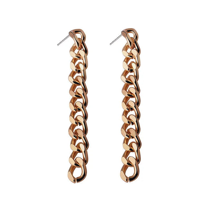 Minar Cool Chunky Cuban Chain Chokers Necklaces for Women Gold Color Metallic Bucket Punk Necklace Minimalist Statement Jewelry