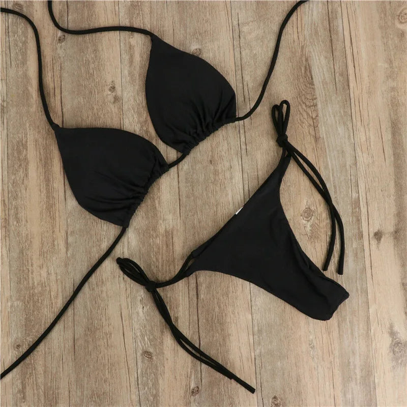Bikini Swimwear Three-point Sexy Swimwear For Women Adjustable Straps