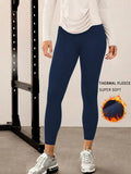 Women's winter running leggings. High waist design provides coverage and comfort for yoga and workout sessions