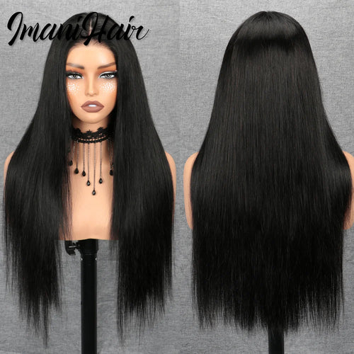 6X4 HD Lace Wear and Go Glueless Wig Human Hair Pre-Plucked, Pre-Cut Lace Glueless Wigs, No Glue Lace Front Closure Wig Straight