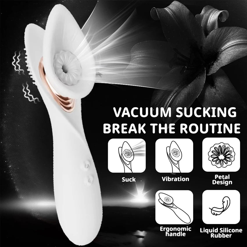Sex Toys Vacuum Sucking Vibrator Massager For Women 2 In 1 Sex Machine Clitoral Stimulation Masturbator Powerful Vibration Adult