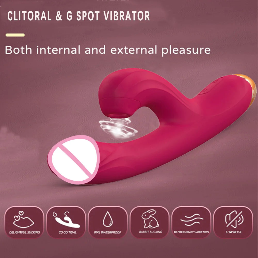 4 Styles of Silicone Female Vibrator with 10 Modes USB Rechargeable Waterproof G Spot Clitoral Vibrator for Couples