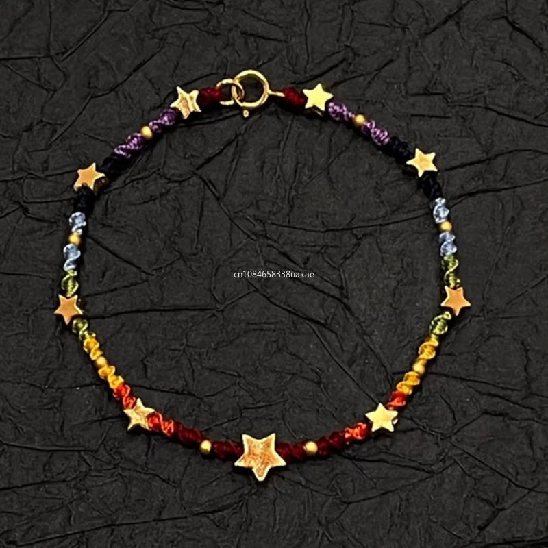 Star Bracelet for Women Girl Weave Multicolour Bohemia Romantic Jewelry Gifts Bracelet for Women pulseras para hombre браслет