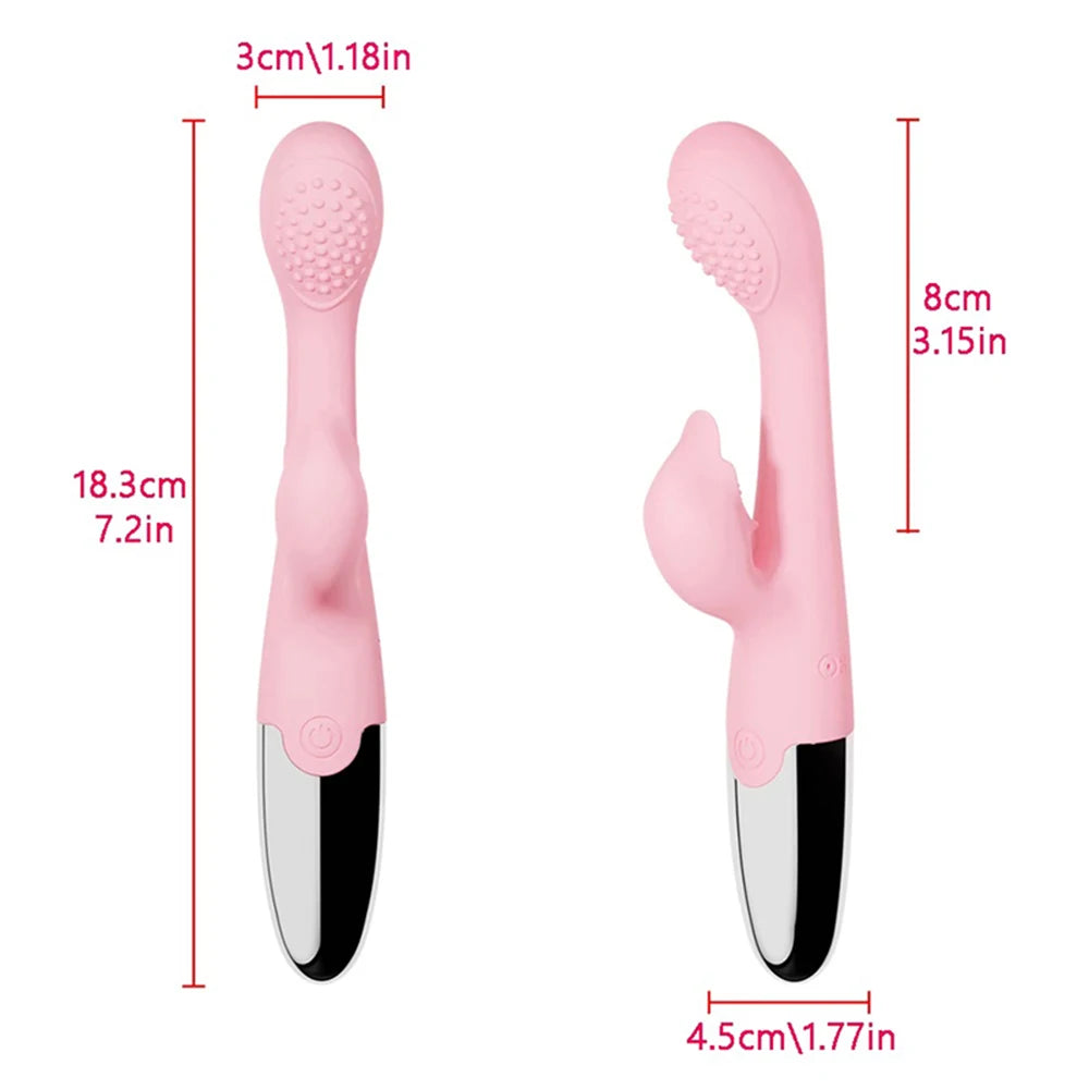 4 Styles of Silicone Female Vibrator with 10 Modes USB Rechargeable Waterproof G Spot Clitoral Vibrator for Couples