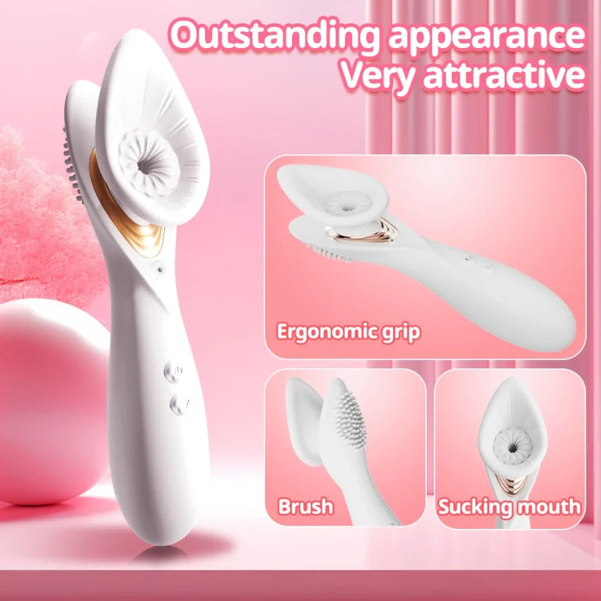 Sex Toys Vacuum Sucking Vibrator Massager For Women 2 In 1 Sex Machine Clitoral Stimulation Masturbator Powerful Vibration Adult