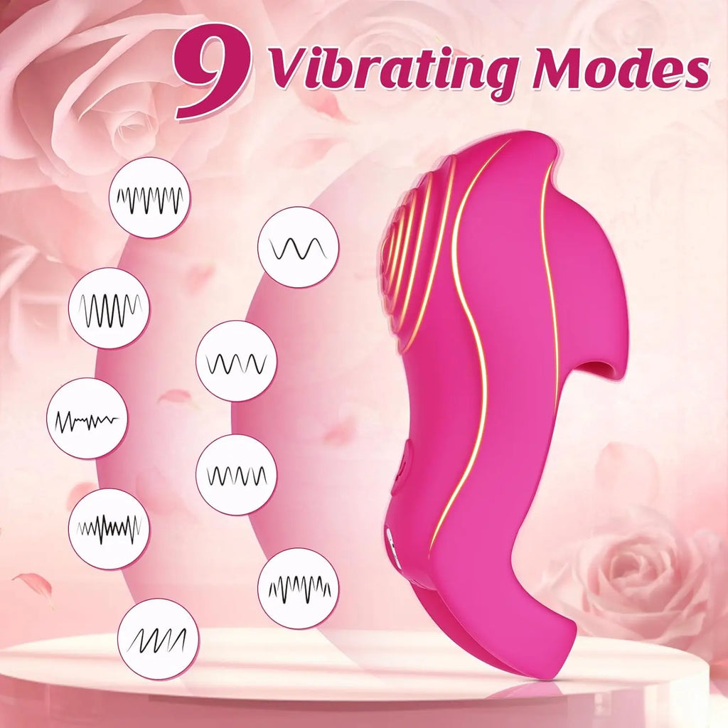 Adult sex toys 9 vibration modes Finger vibrator G-spot, clitoris, anal and Nipple stimulator Mini Quiet female couple adult toy