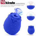 Rose Sucking Vibration Clit Sucker Dildo Women G-Spot Massager SexToy For Women USB Magnetic Charging
