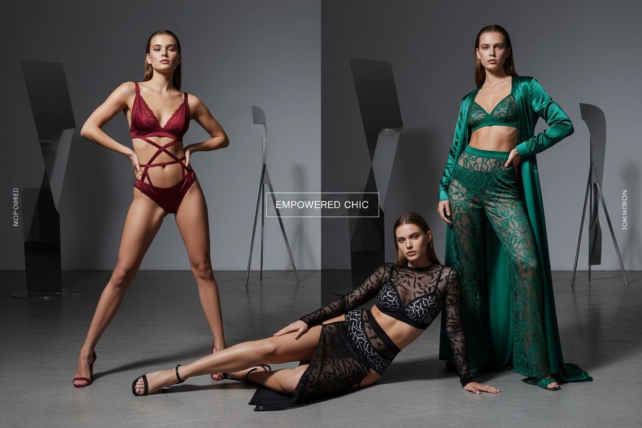 Lingerie sexy, ensembles féminins et mode tendance